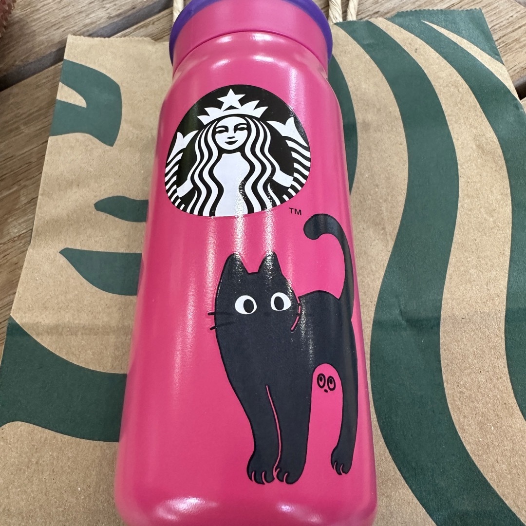 スタバ　ハロウィン2023ステンレスボトルキャット355ml