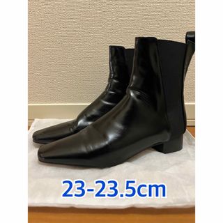 スクエアサイドゴアブーツ　23-23.5cm(ブーツ)