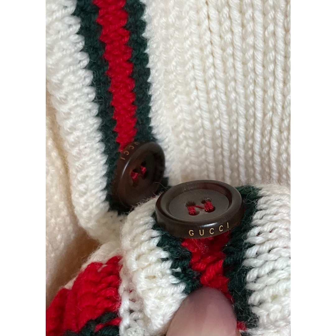 Gucci(グッチ)のGUCCI  ウールカーディガン　未使用 レディースのトップス(カーディガン)の商品写真