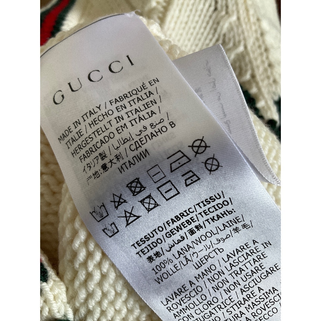 Gucci(グッチ)のGUCCI  ウールカーディガン　未使用 レディースのトップス(カーディガン)の商品写真