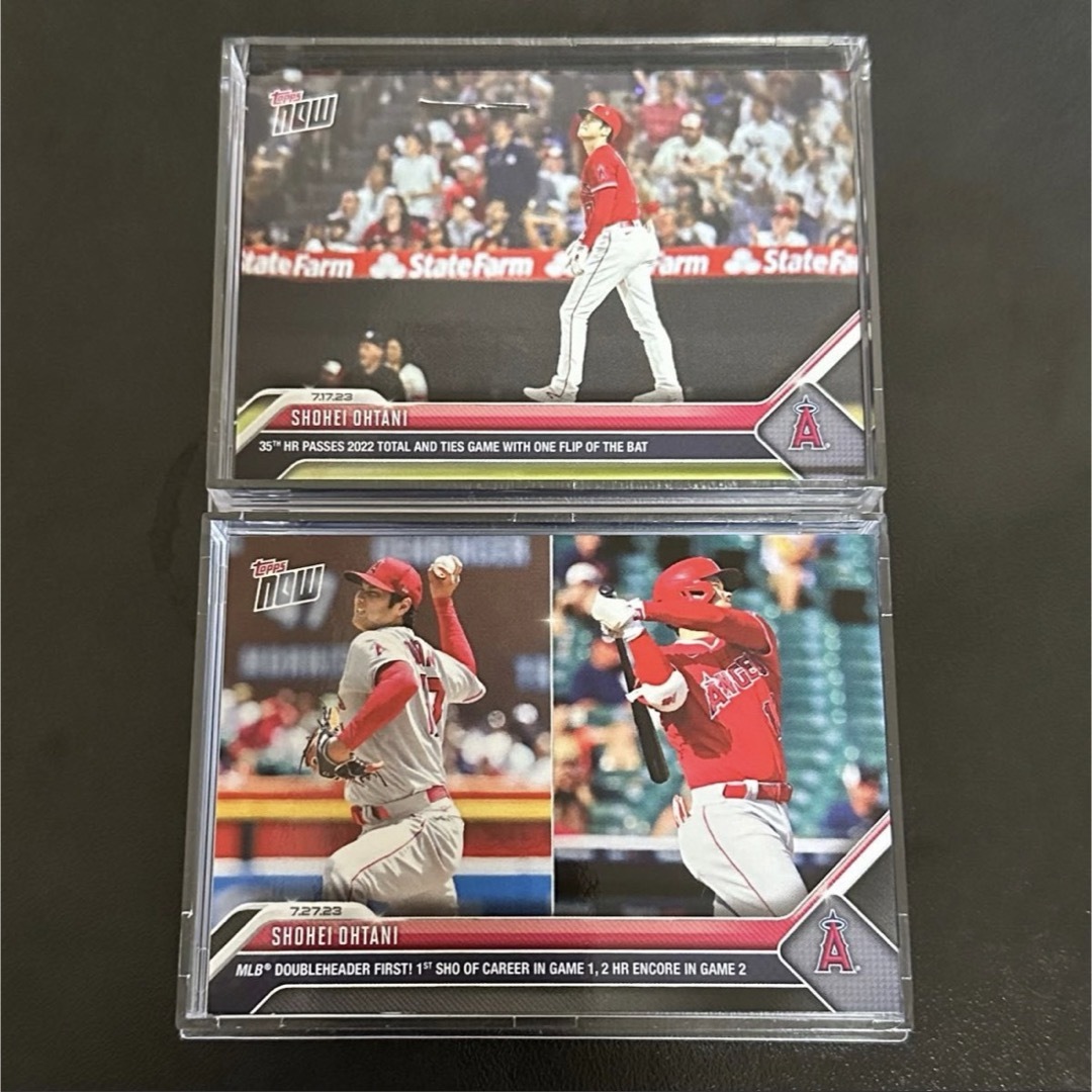 【2枚セット】大谷翔平 Topps now 初完封 ダブルヘッダー 35号HR エンタメ/ホビーのトレーディングカード(シングルカード)の商品写真