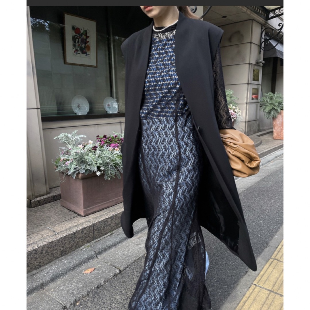 Ameri VINTAGE - アメリ WAVE COLLAR ANGULAR VESTの通販 by N|アメリ