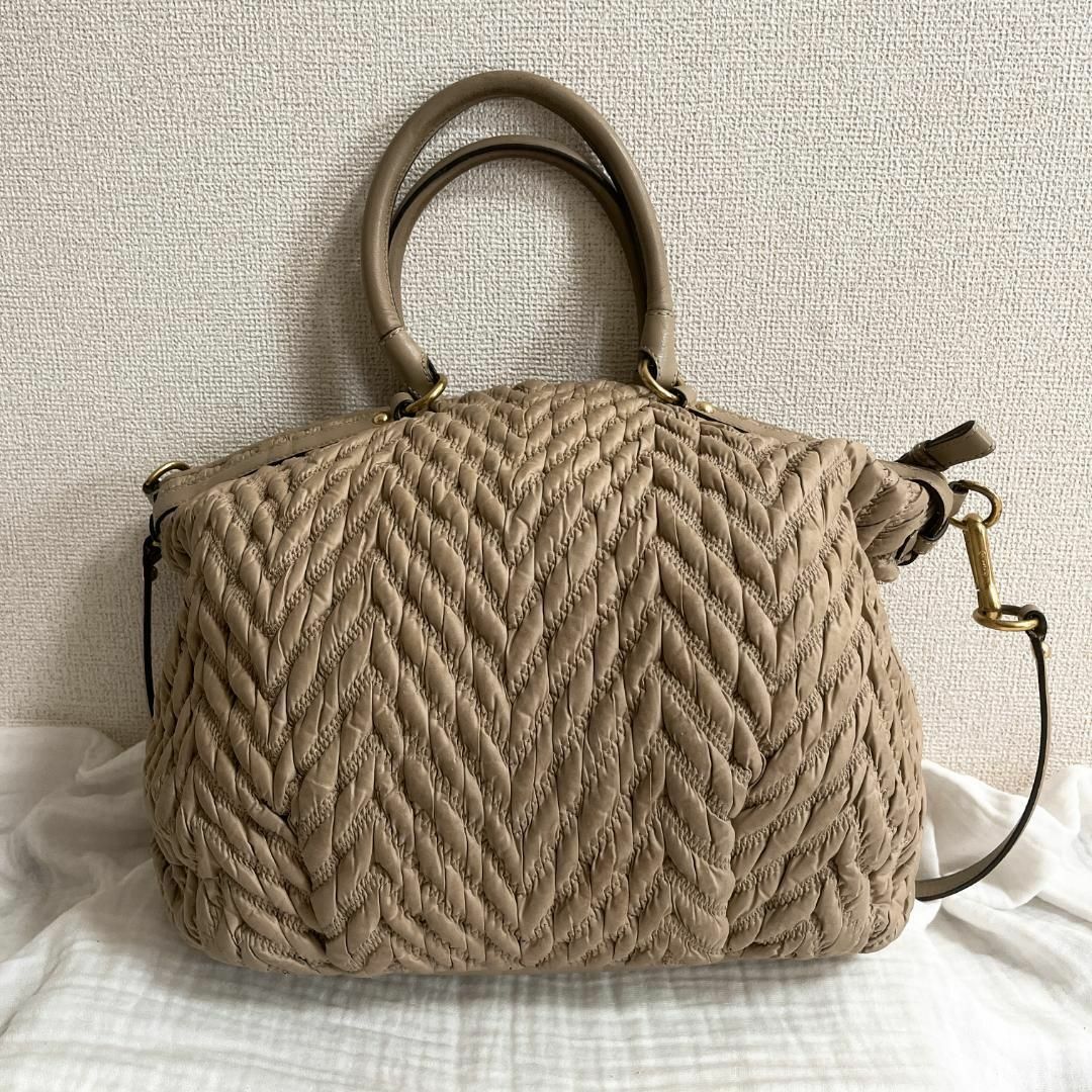 COACH コーチ　ハンドバッグ　美品✨　グレー