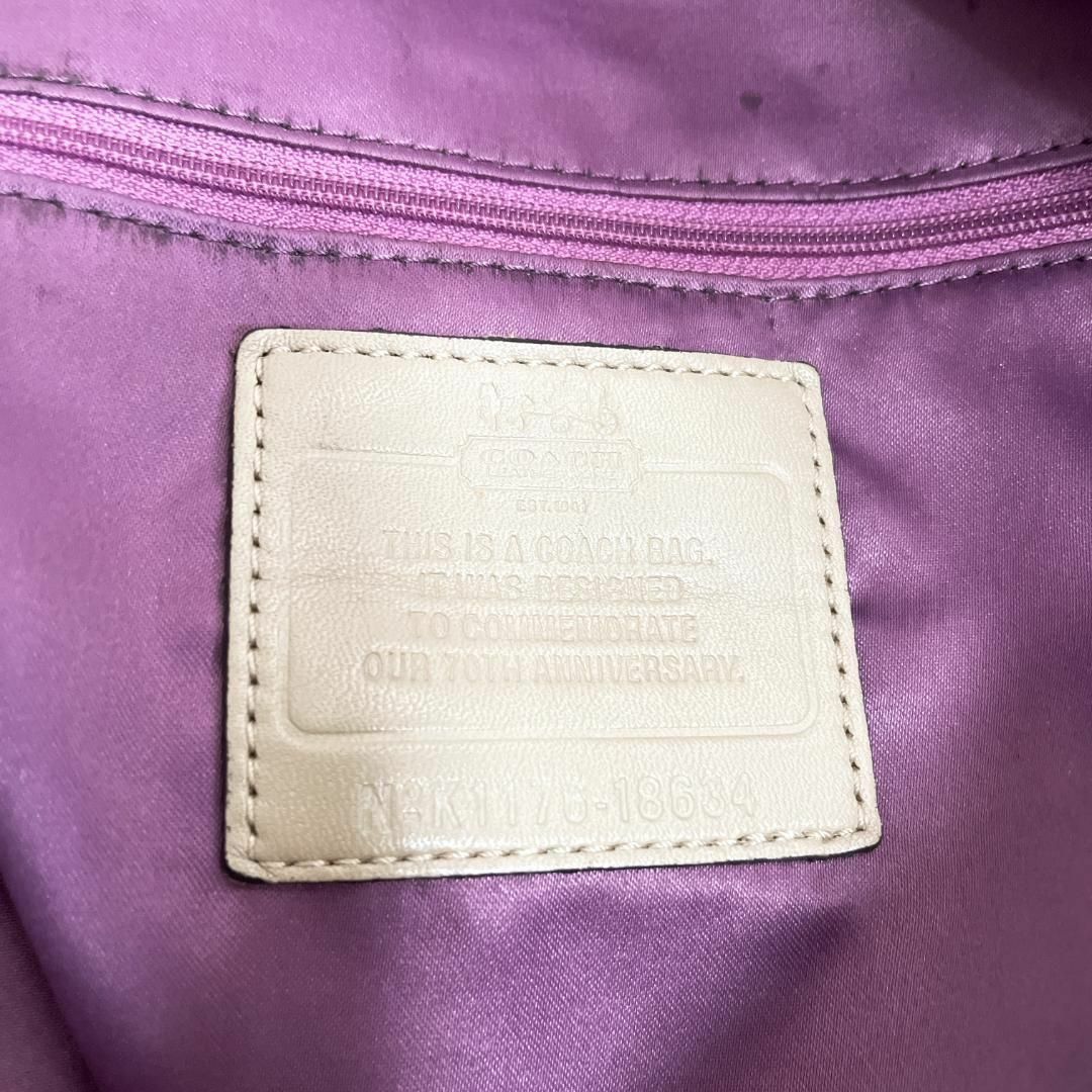 美品✨COACH コーチショルダーバッグハンドバッググレーベージュグレージュ