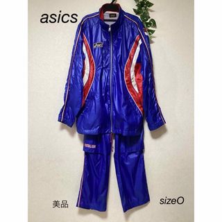アシックス セットアップ/ジャージ (メンズ)(レッド/赤色系)の通販