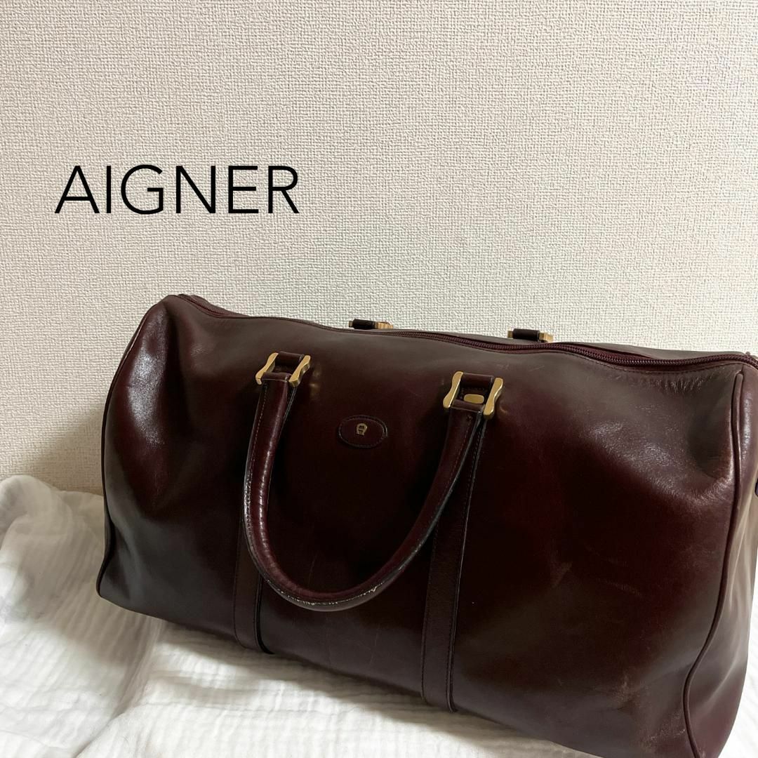 美品✨希少 レア セミショルダーバッグトートバッグ ワインレッド-