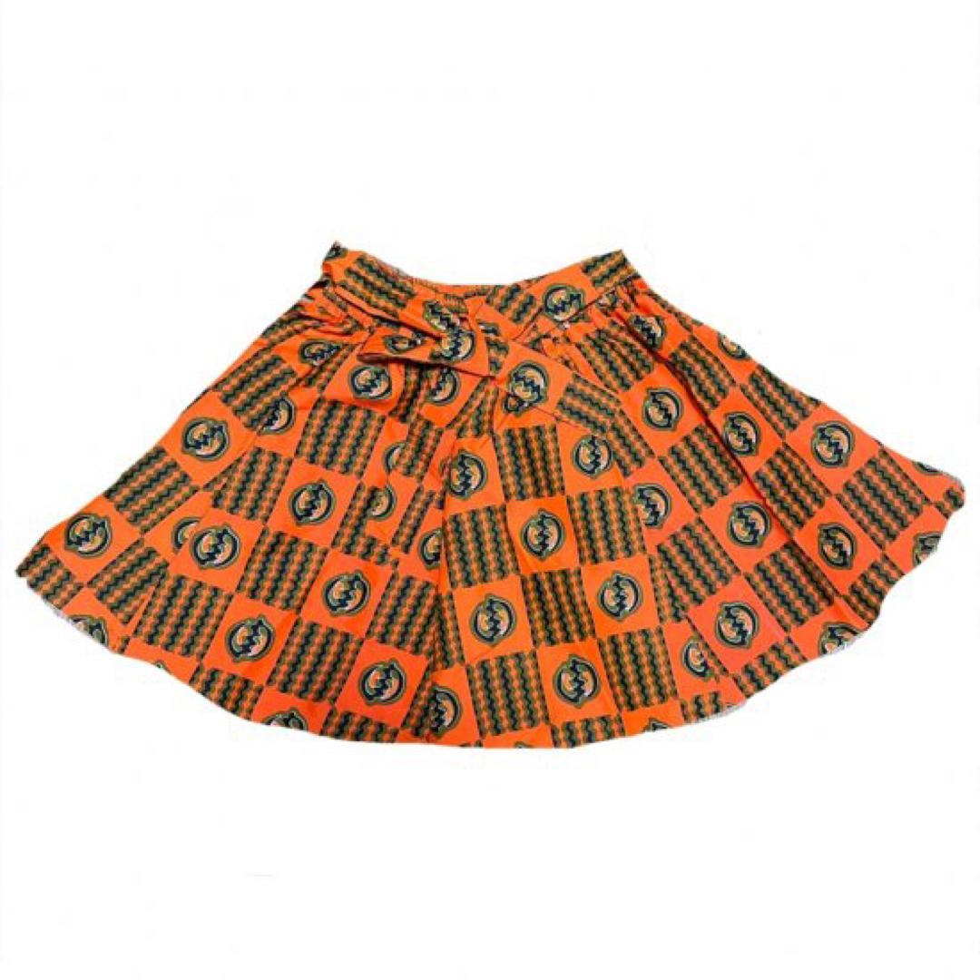 アフリカンプリント　ヘッドラップ付　ジニャメ　アフリカ　ガーナ　スカート レディースのスカート(ミニスカート)の商品写真