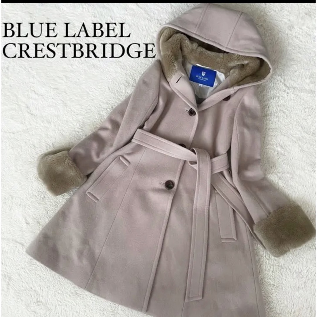 BLUE LABEL CRESTBRIDGE - 美品 クレストブリッジ ピンク ファー