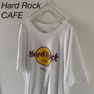 ハードロックカフェ　Tシャツ　半袖　ホワイト　バックプリント　蛇　XL　USA