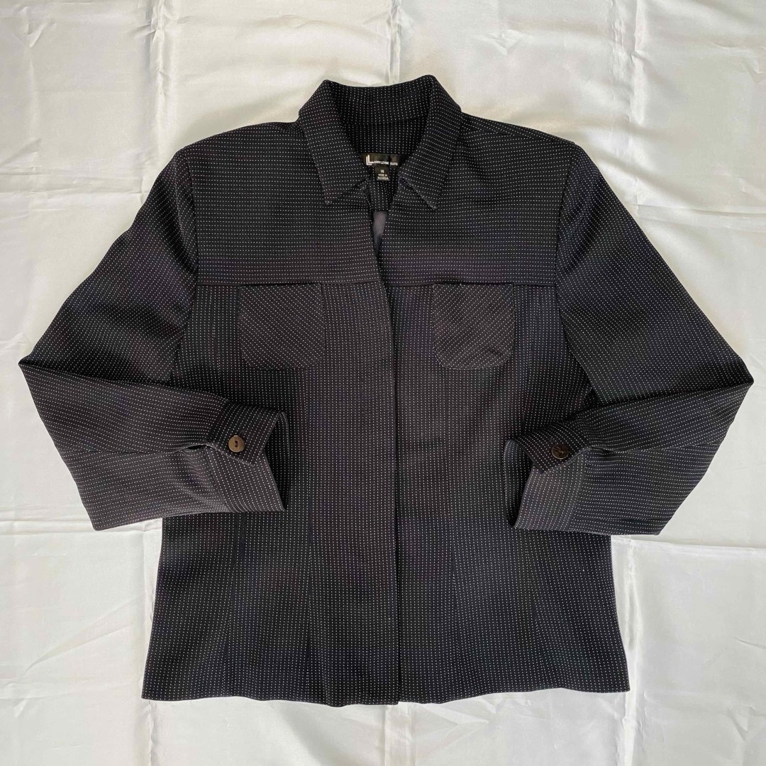 90s VINTAGE Polyester Stripe Jacket