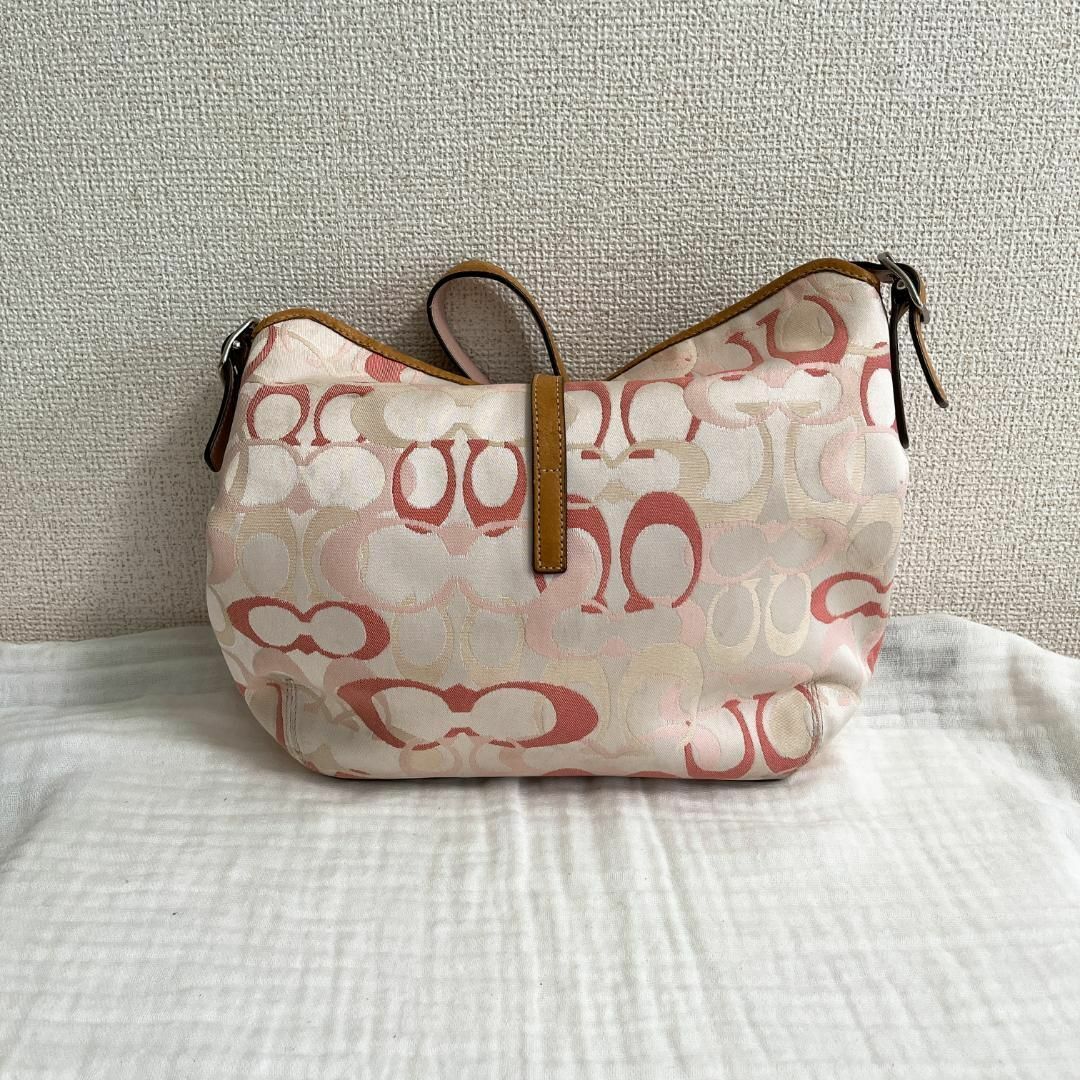COACH - レア✨COACH コーチハンドバッグトートバッグ ピンク ロゴ総柄