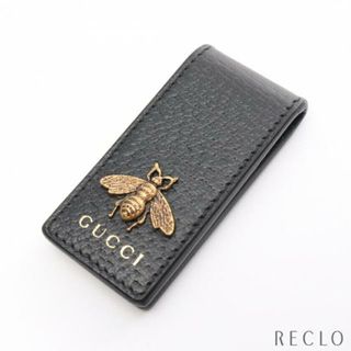 グッチ(Gucci)のアニマリエ ビー マネークリップ レザー ブラック(マネークリップ)