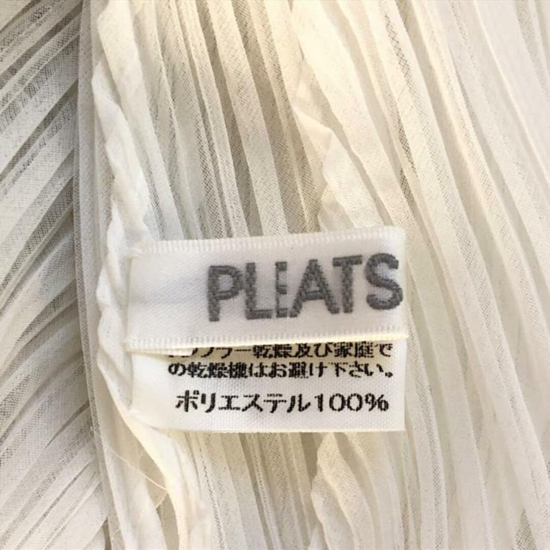 PLEATS PLEASE ISSEY MIYAKE(プリーツプリーズイッセイミヤケ)のプリーツプリーズ ストール(ショール) - 白 レディースのファッション小物(マフラー/ショール)の商品写真