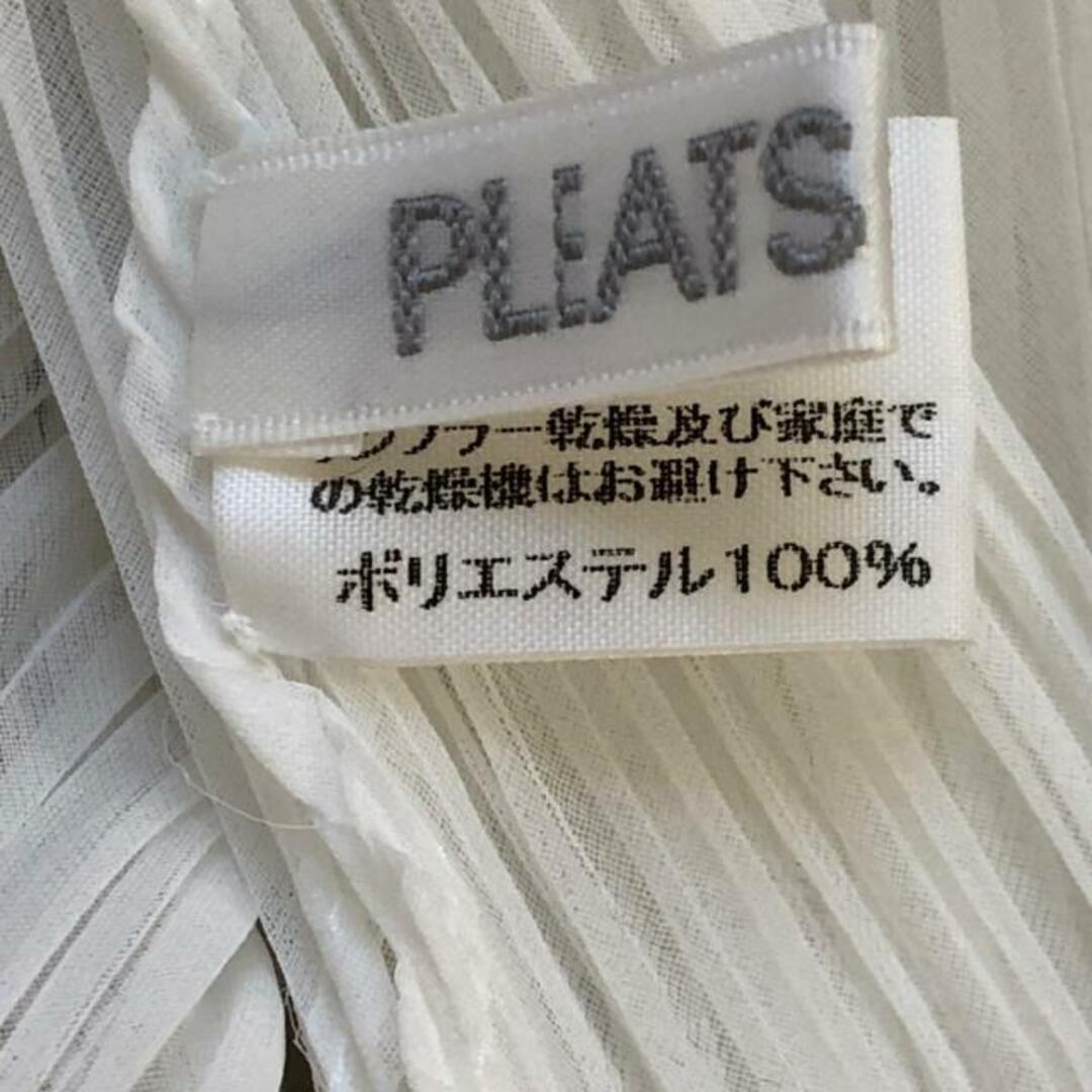 PLEATS PLEASE ISSEY MIYAKE(プリーツプリーズイッセイミヤケ)のプリーツプリーズ ストール(ショール) - 白 レディースのファッション小物(マフラー/ショール)の商品写真