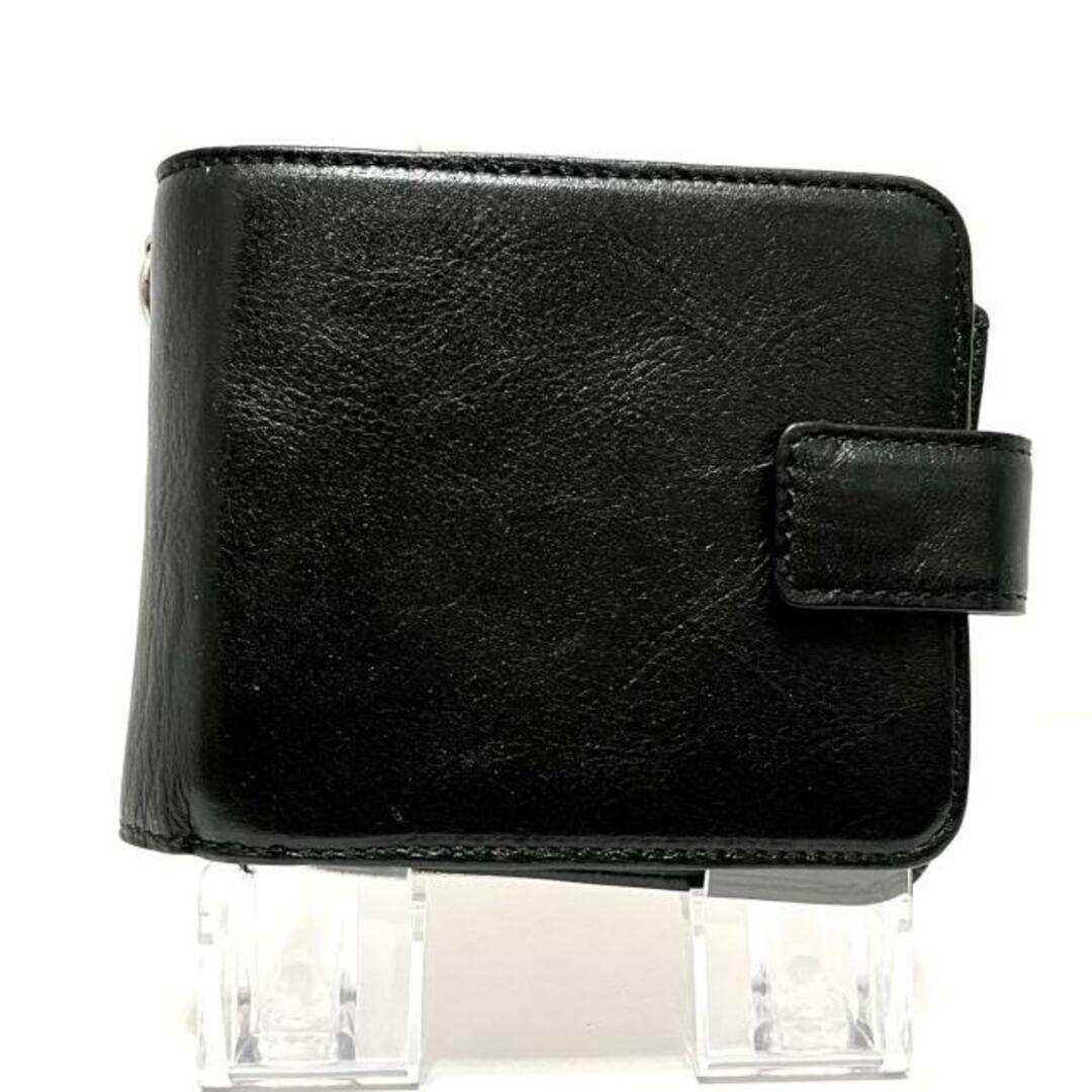 Yohji Yamamoto - ヨウジヤマモト 2つ折り財布 - 黒 レザーの通販 by