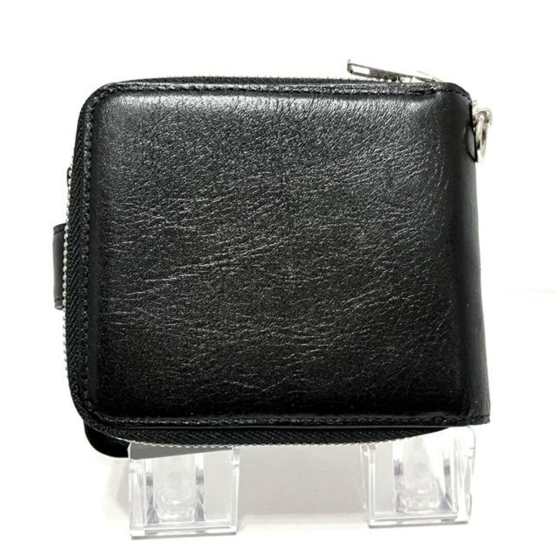 Yohji Yamamoto - ヨウジヤマモト 2つ折り財布 - 黒 レザーの通販 by