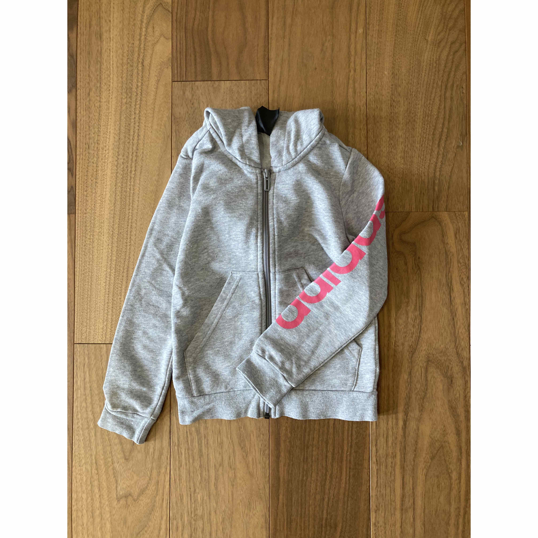 adidas(アディダス)のadidas キッズ 女の子 ジップアップ パーカー スエット 130 キッズ/ベビー/マタニティのキッズ服女の子用(90cm~)(ジャケット/上着)の商品写真