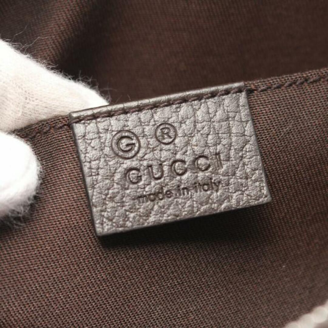 Gucci(グッチ)のGGキャンバス ボディバッグ ウエストバッグ キャンバス レザー ベージュ ダークブラウン レディースのバッグ(ボディバッグ/ウエストポーチ)の商品写真