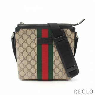 グッチ(Gucci)のGGスプリーム シェリーライン ショルダーバッグ PVC レザー ベージュ マルチカラー(ショルダーバッグ)