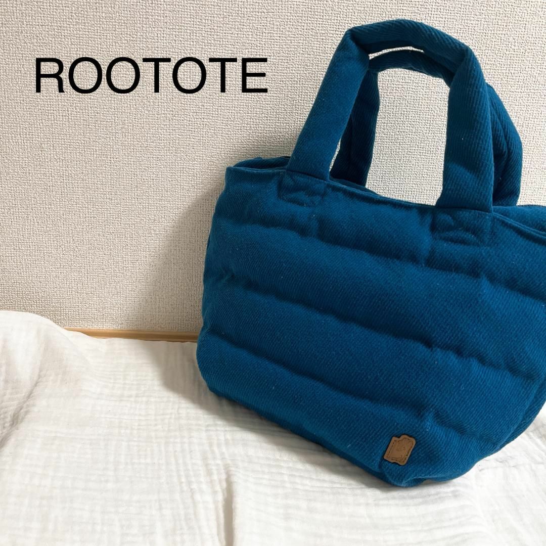 ROOTOTE(ルートート)の美品✨ROOTOTE ルートート セミショルダーバッグ/トートバッグ ブルー/青 レディースのバッグ(ショルダーバッグ)の商品写真