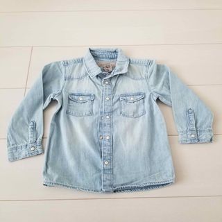 エイチアンドエム(H&M)の【美品】《H&M》ベビー　ダンガリーシャツ　デニム風　95(その他)