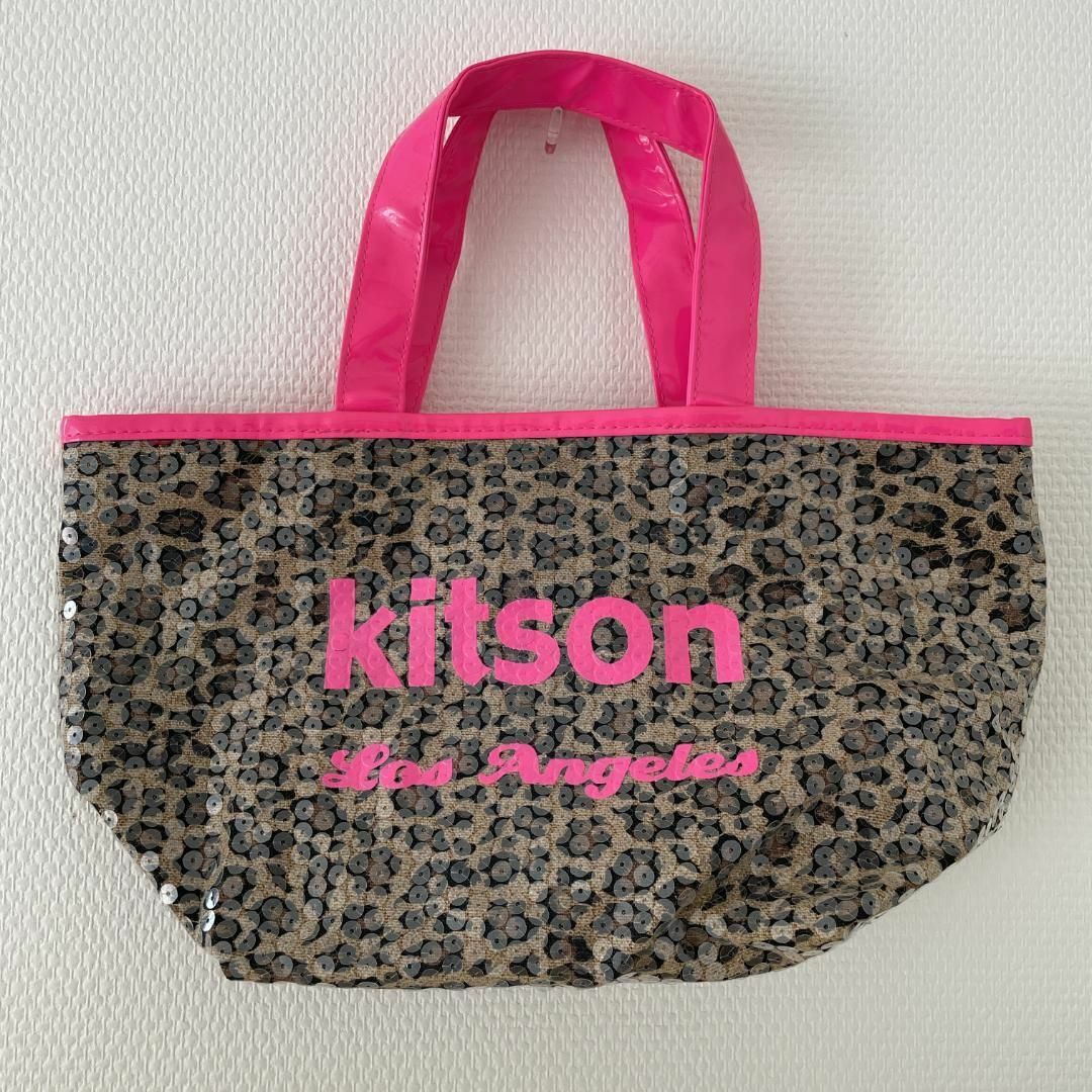 KITSON(キットソン)のレア✨kitson キットソン ハンドバッグ/トートバッグ レオパード柄ピンク レディースのバッグ(トートバッグ)の商品写真