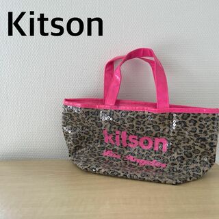 キットソン(KITSON)のレア✨kitson キットソン ハンドバッグ/トートバッグ レオパード柄ピンク(トートバッグ)