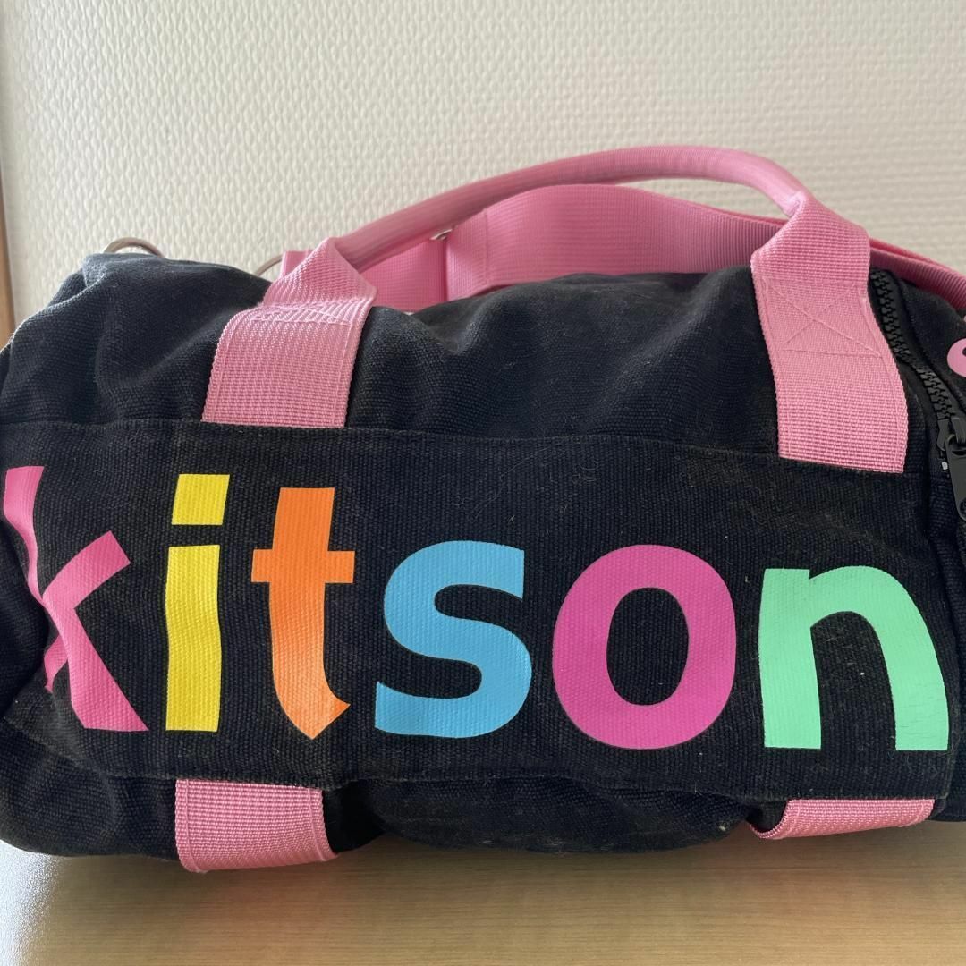 KITSON(キットソン)の美品✨kitson キットソン ショルダーバッグ/ハンドバッグブラックピンク レディースのバッグ(ショルダーバッグ)の商品写真
