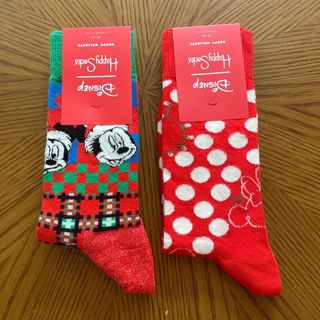 ハッピーソックス(Happy Socks)の新品★ハッピーソックス★ディズニーコラボ　レディース 2足セット(ソックス)