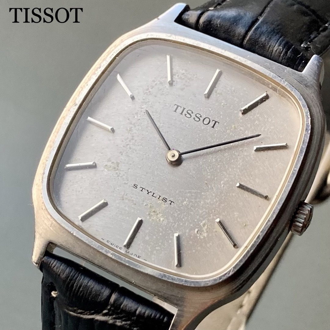【動作良好】ティソ TISSOT アンティーク 腕時計 手巻き メンズ スイス