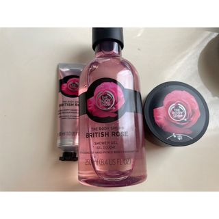 ザボディショップ(THE BODY SHOP)のボディショップ　ローズ3点セット(ボディソープ/石鹸)