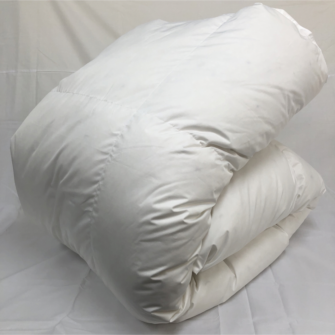 羽毛布団 ダブル ニューゴールド 白色 日本製 190×210cm 特別価格の