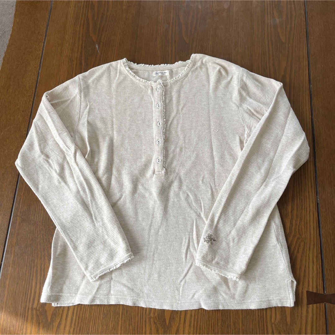 SM2(サマンサモスモス)のSamantha mos2 長袖カットソー　オフホワイト レディースのトップス(カットソー(長袖/七分))の商品写真
