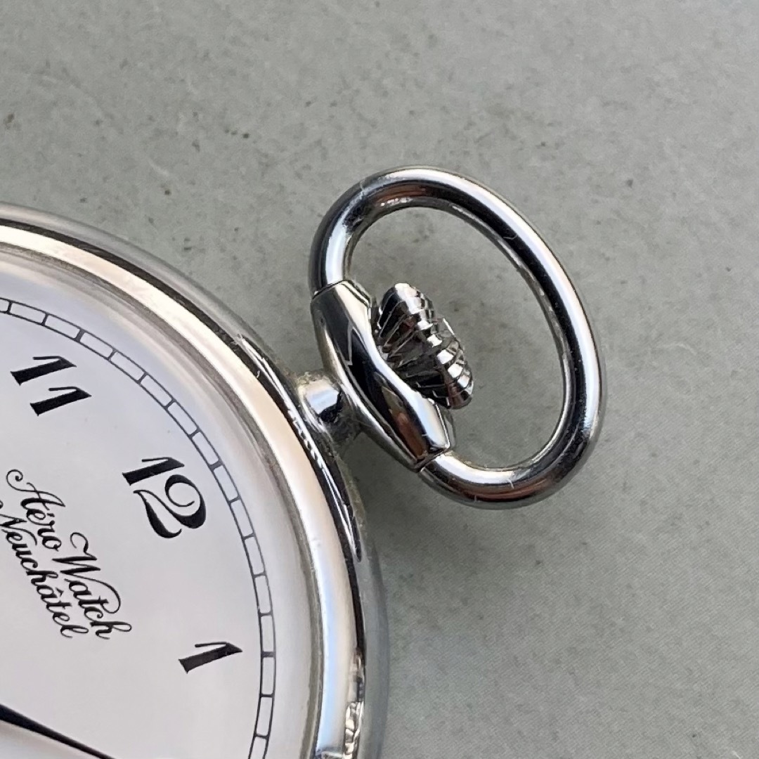 【美品・動作品】エアロ AERO アンティーク 懐中時計 手巻き スイス