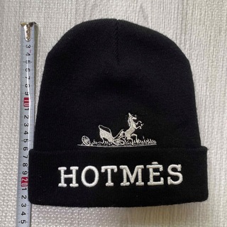 hotmes  unif ビーニー　ニット帽　ブラック(ニット帽/ビーニー)