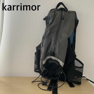 カリマー(karrimor)の美品✨karrimorカリマー バックパック/リュックグレーxブラックxブルー(リュック/バックパック)