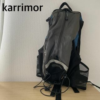 カリマー(karrimor)の美品✨karrimorカリマー バックパック/リュックグレーxブラックxブルー(リュック/バックパック)