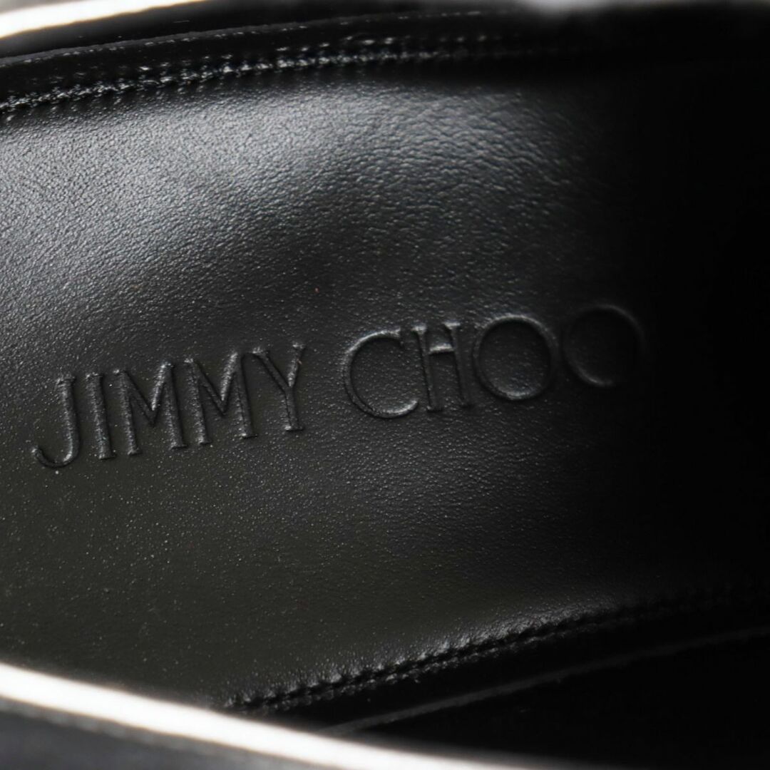 【ドンドン見直し】未使用品●JIMMY CHOO ジミーチュウ JACKSON/ジャクソン メタリック レザーシューズ 43 シルバー 伊製 箱付き 7