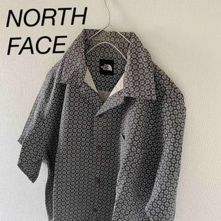 ザノースフェイス(THE NORTH FACE)の【レア】NORTHFACEノースフェイスオープンカラーシャツ半袖総柄mメンズ(シャツ)