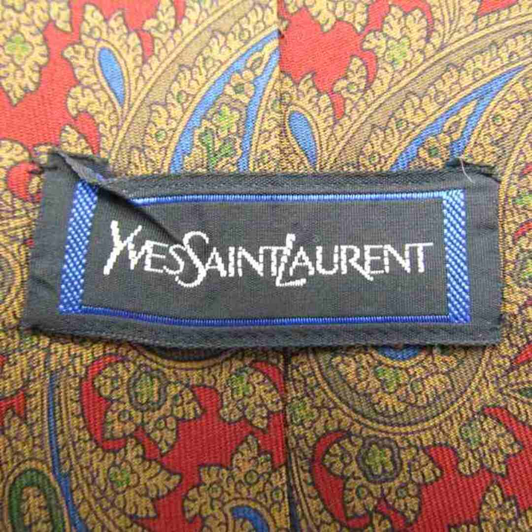Saint Laurent - イヴ・サンローラン ブランド ネクタイ ペイズリー柄