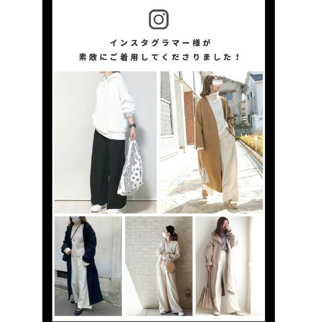 reca(レカ)のrecaレカ　タックワイドパンツ　M ブラック レディースのパンツ(その他)の商品写真