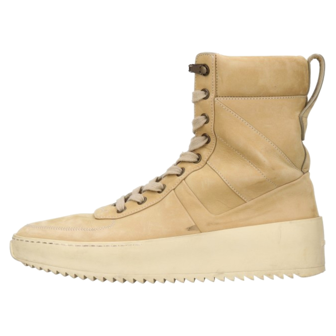 FEAR OF GOD フィアオブゴッド MILITARY SNEAKER ミリタリー ハイカット スニーカー ベージュ