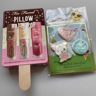 トゥフェイス(Too Faced)の新品　トゥーフェイスド　ピローバーム　ポップリッチ&クリーミーリップバームトリオ(リップケア/リップクリーム)