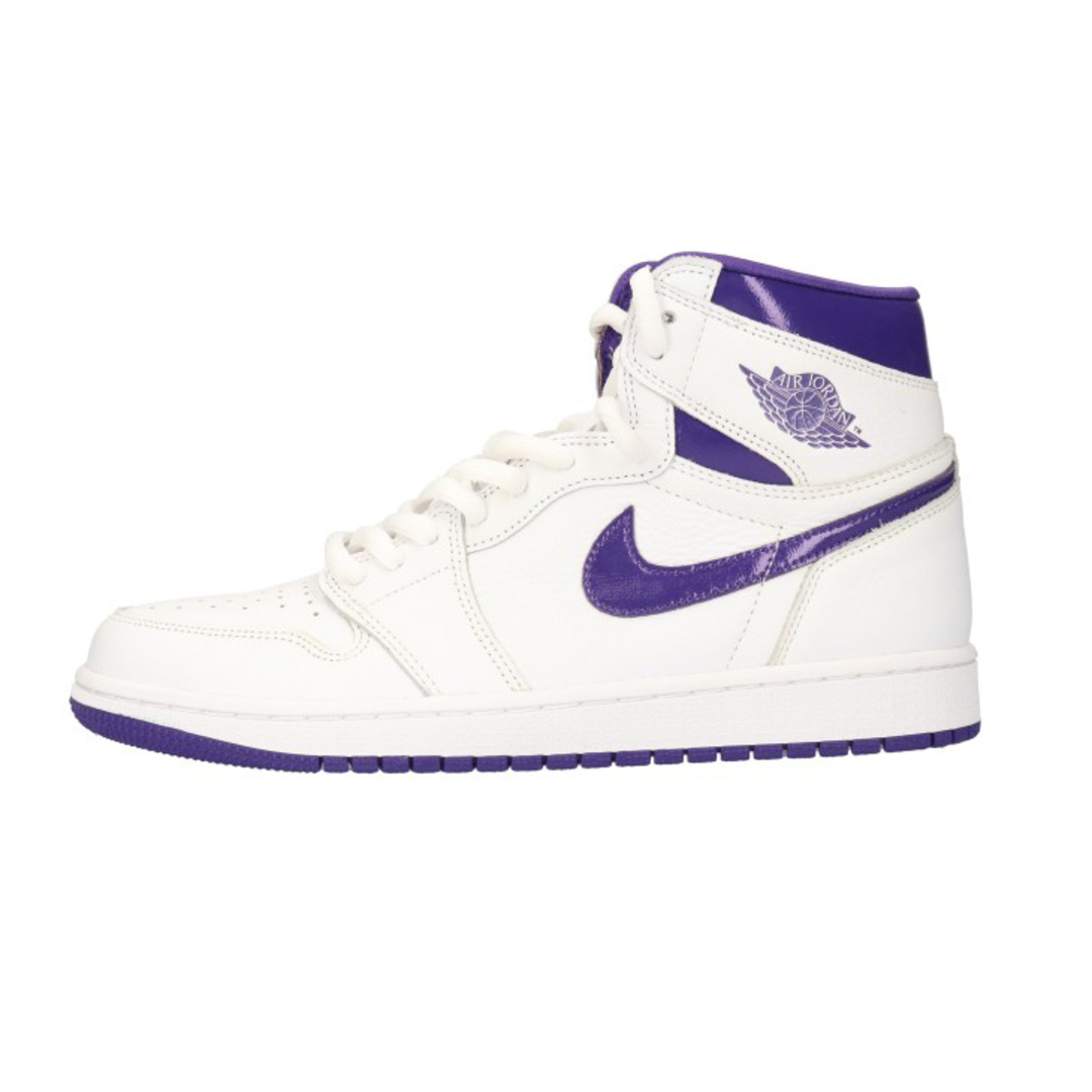 NIKE ナイキ WMNS AIR JORDAN 1 HIGH OG ウィメンズ エアジョーダン ハイカットスニーカー ホワイト/パープル US10/27cm CD0461-151