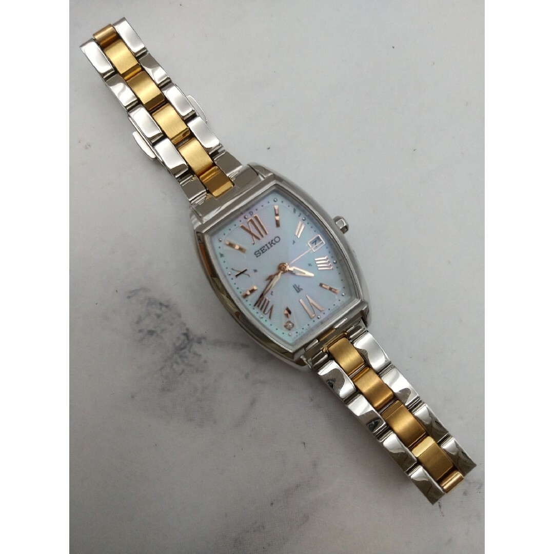 SEIKO - セイコールキア 美品 1Pダイヤ 電波ソーラー 25周年記念モデル