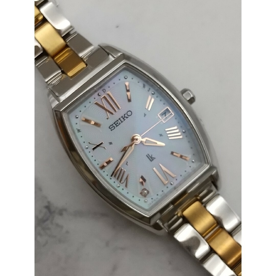 SEIKO - セイコールキア 美品 1Pダイヤ 電波ソーラー 25周年記念モデル