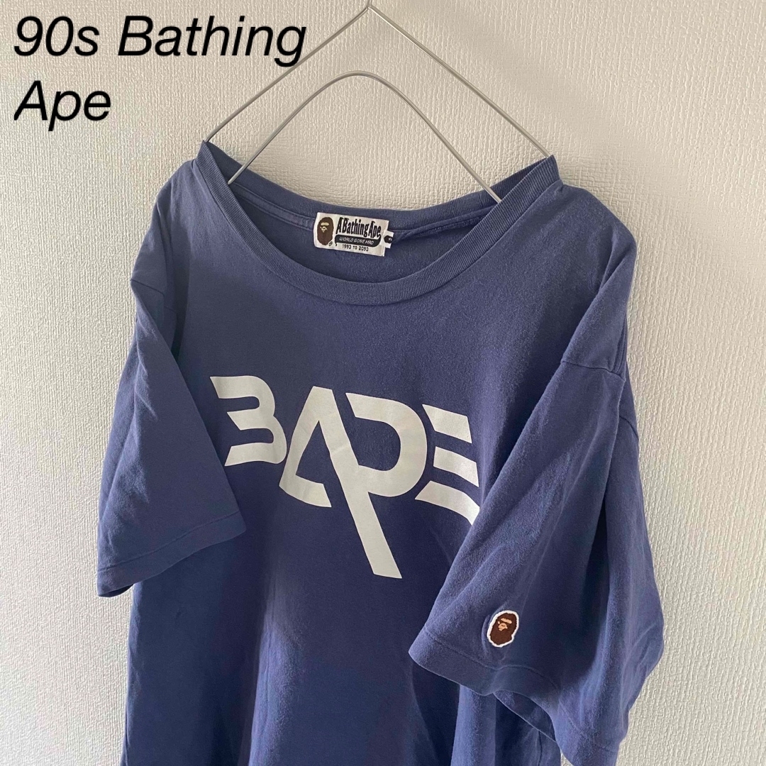 90sBathingApeベイシングエイプtシャツシングルステッチLメンズ半袖