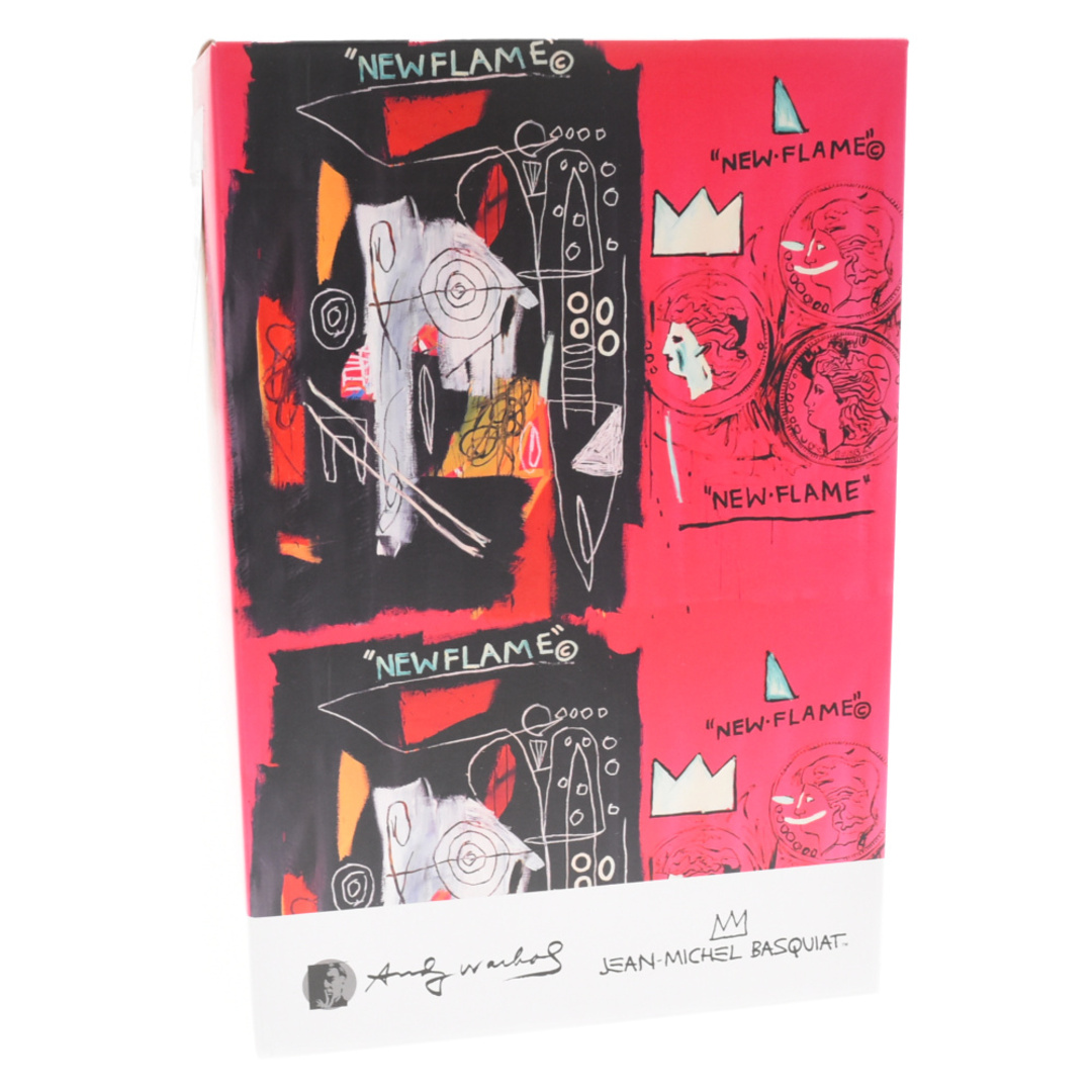 MEDICOM TOY メディコムトイ BE@RBRICK Andy Warhol×Jean-Michel Basquiat #1 100%&400% ベアブリック アンディウォール ジャンミシェルバスキア フィギュア ブラック/ピンク