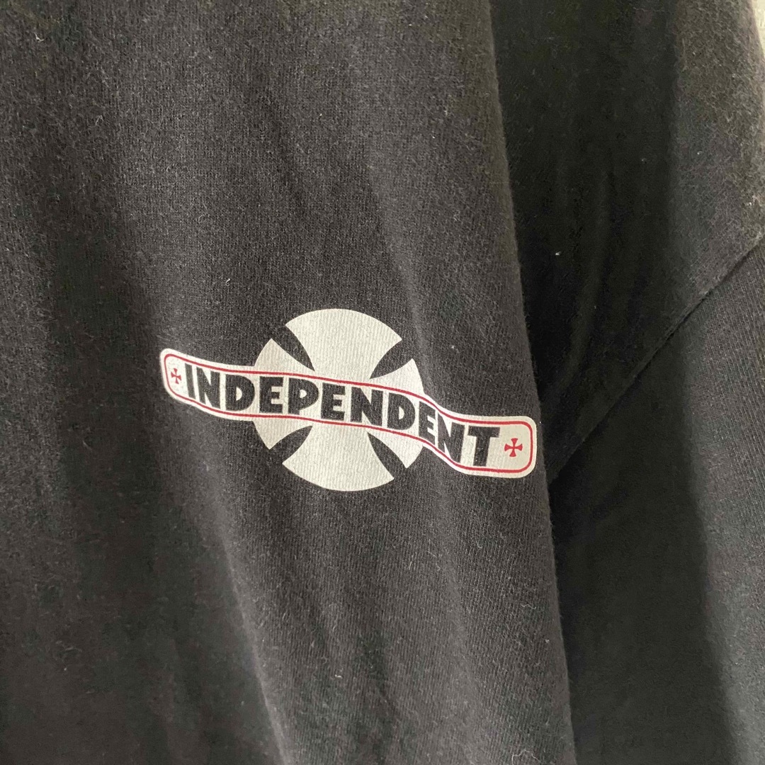 INDEPENDENTインディペンデントtシャツ半袖メンズブラック黒ストリート