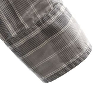 THOM BROWNE トムブラウン チェック柄 シャツ MWL006A-01490035 グレー-